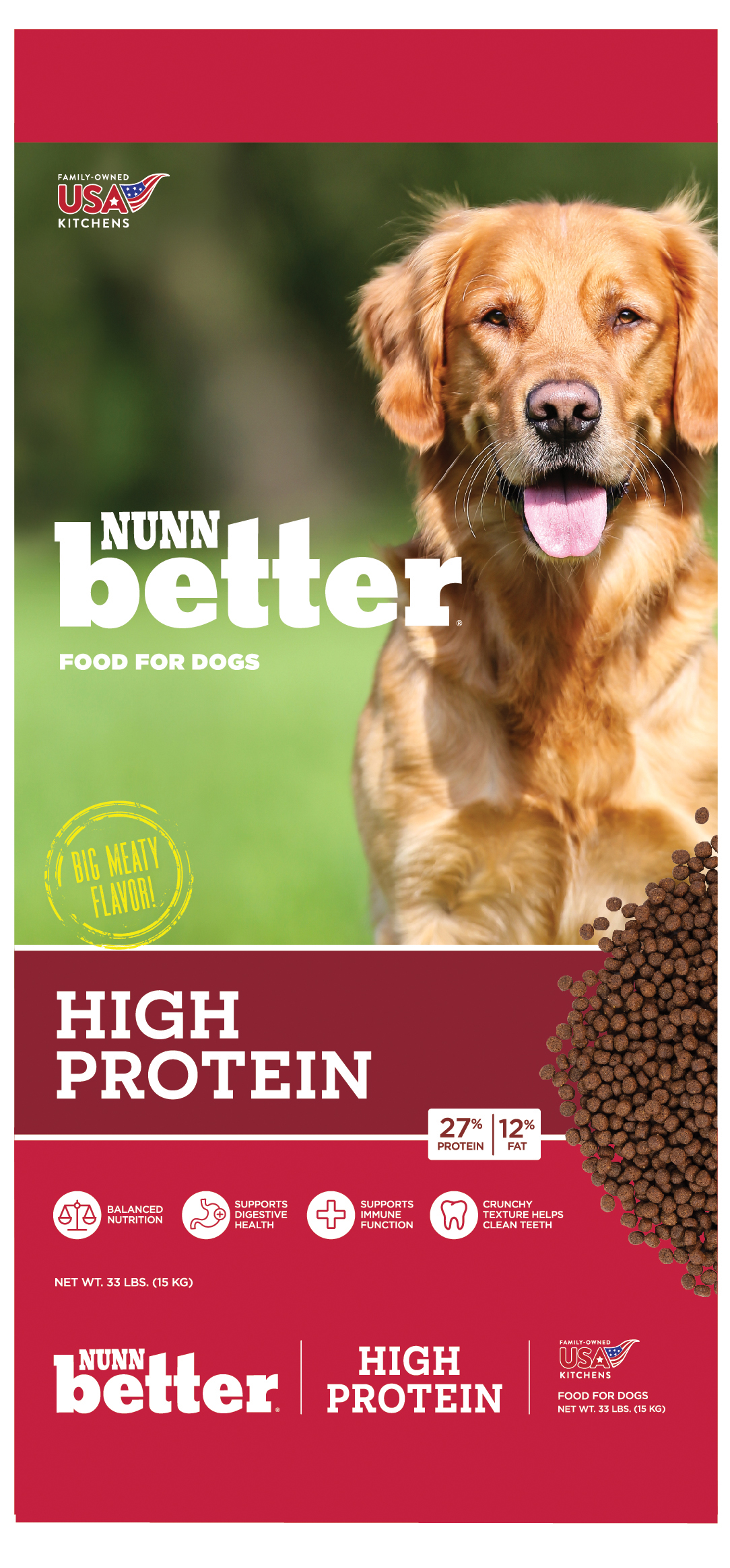 retriever hi protein dog food